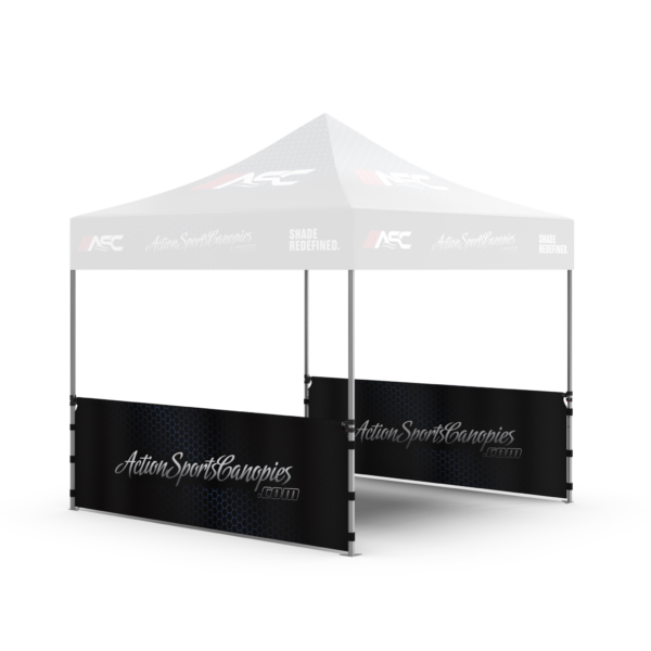 Sublimated side skirts in use