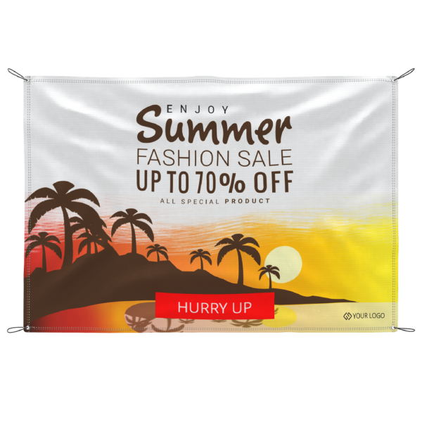 Display banner with four anchors