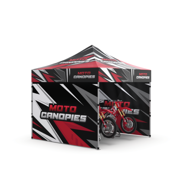 Sublimated moto display tent kit