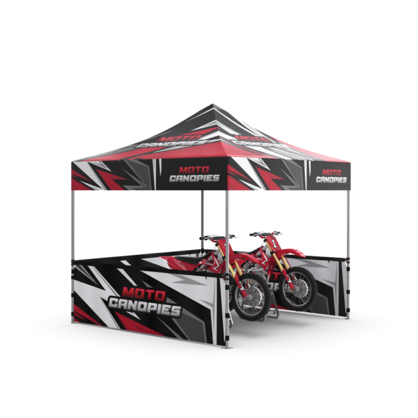 Sublimated moto display tent kit