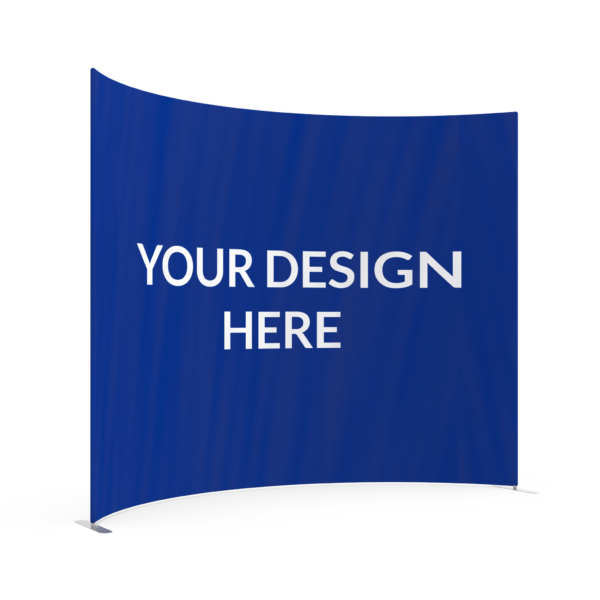 Adjustable tube curved banner stand