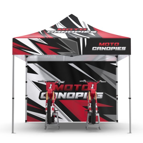 Sublimated moto display tent kit