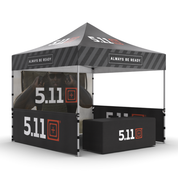 10'x10' Dye Sublimated Canopy Kit w/ Fitted Table Cover