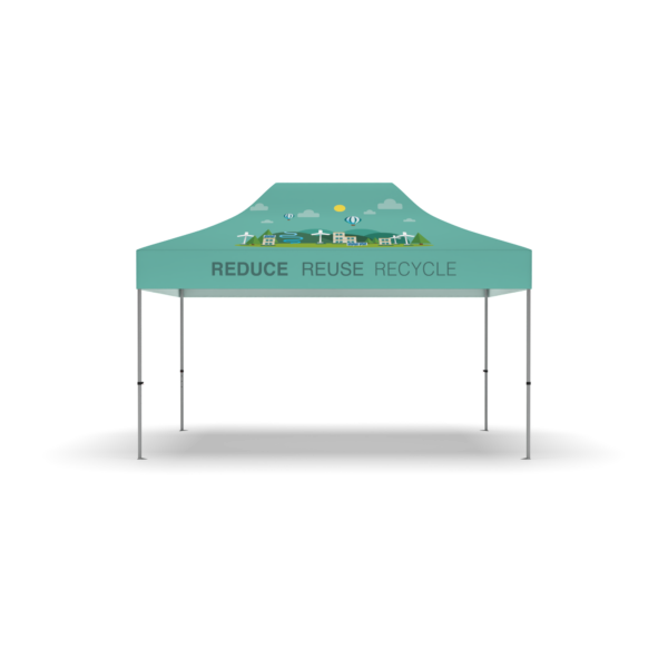 10'x10' Dye Sublimated Canopy on Recycled Polyester