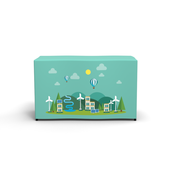 4ft Recycled Polyester Fitted Table Cover