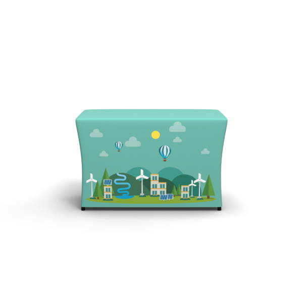 4ft Recyled Polyester Stretch-Fit Table Cover