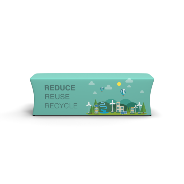 8ft Recyled Polyester Stretch-Fit Table Cover