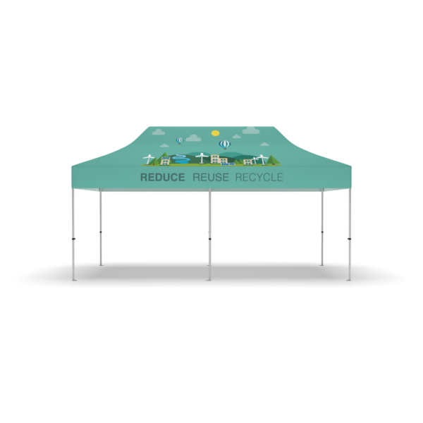 10'x20' Dye Sublimated Canopy on Recycled Polyester