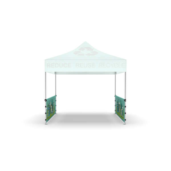 10'x3' Dye Sublimated Side Skirt on Recycled Polyester (Single Sided)