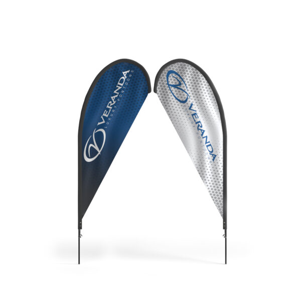 Veranda® 11ft Teardrop Banner – Double Sided