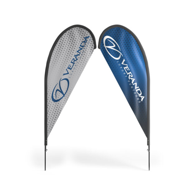 Veranda® 14ft Teardrop Banner – Double Sided