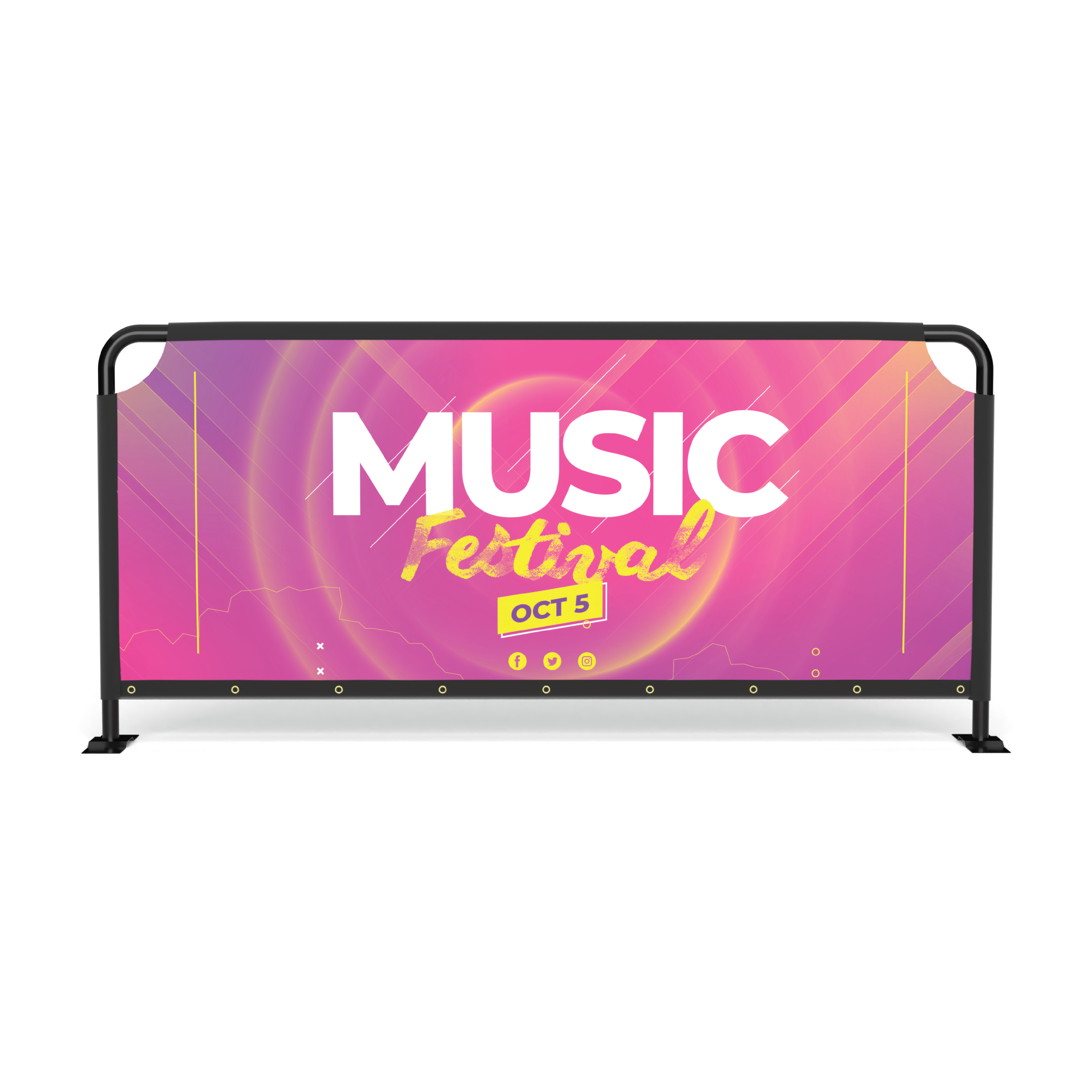 6.5' x 3' Fitted Barricade